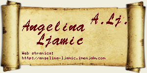 Angelina Ljamić vizit kartica